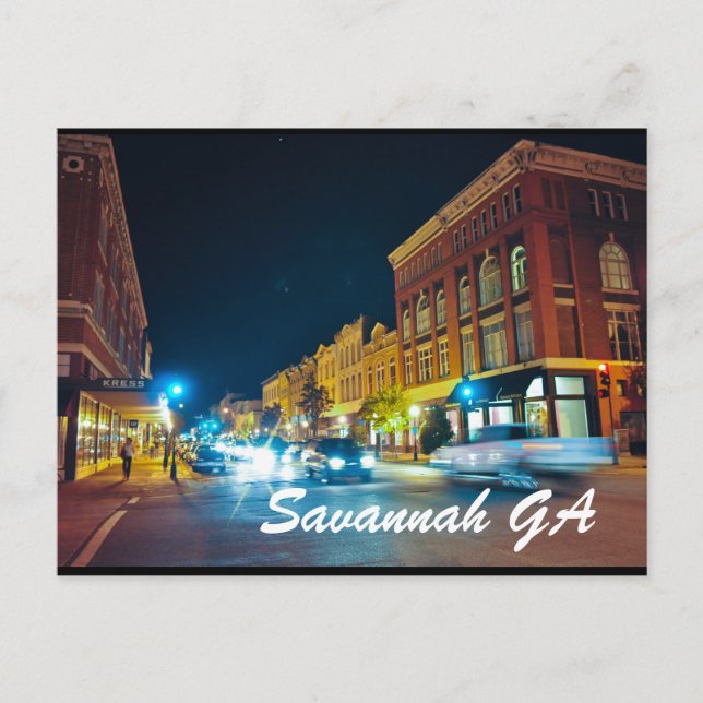 Carte Postale Savannah GA (Devant)