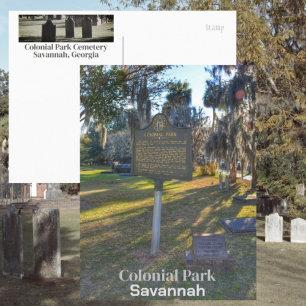 Carte Postale Savannah GA Colonial Park Cemetery Photographique