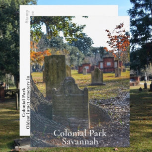 Carte Postale Savannah GA  Parc Historique Colonial Photographiq