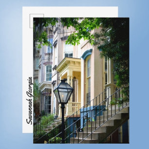 Carte Postale Savannah Georgia Historic Downtown Homes