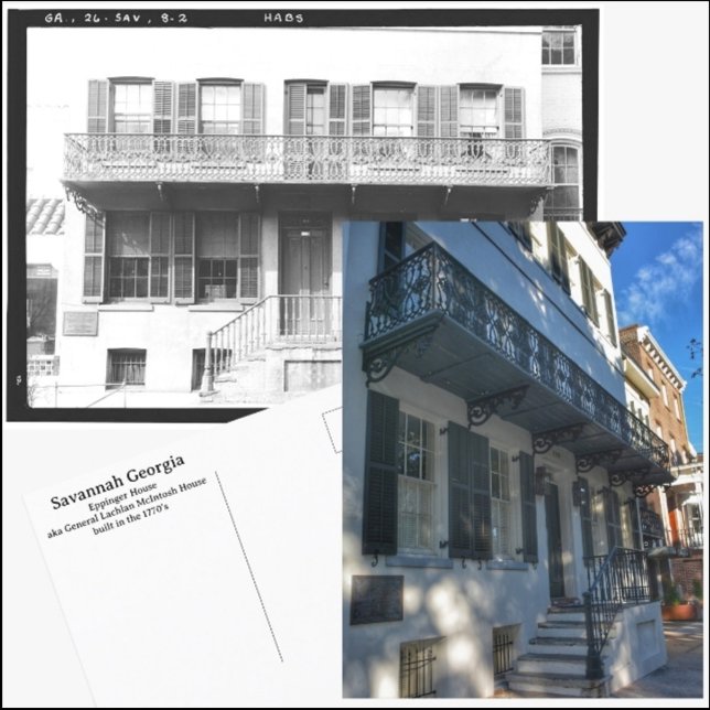 Carte Postale Savannah Georgia Historic Eppinger House (Créateur téléchargé)