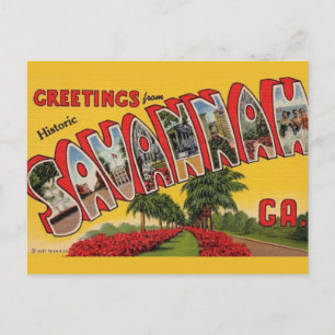 Carte Postale Savannah Géorgie