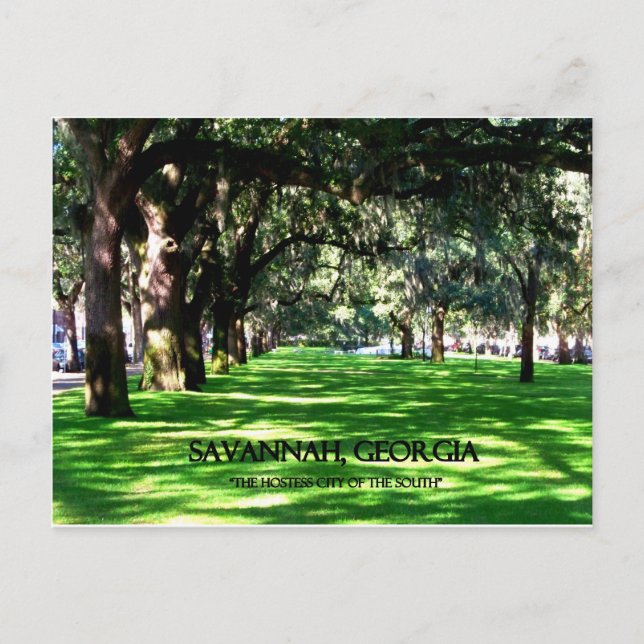 CARTE POSTALE SAVANNAH, GÉORGIE (Devant)