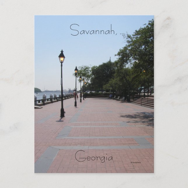 Carte Postale Savannah, Géorgie (Devant)