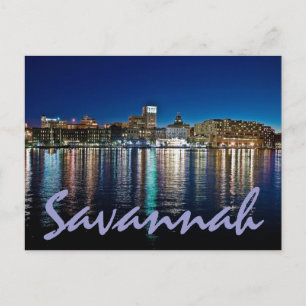 Carte Postale Savannah, Géorgie, États-Unis
