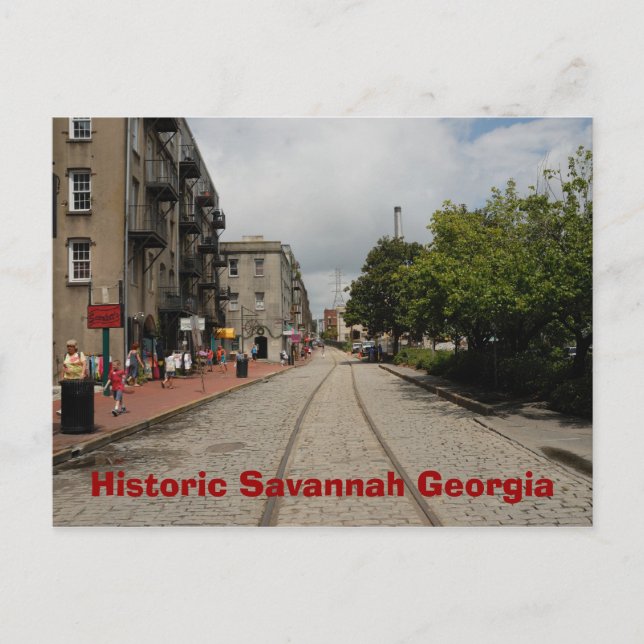 Carte Postale Savannah Géorgie historique (Devant)