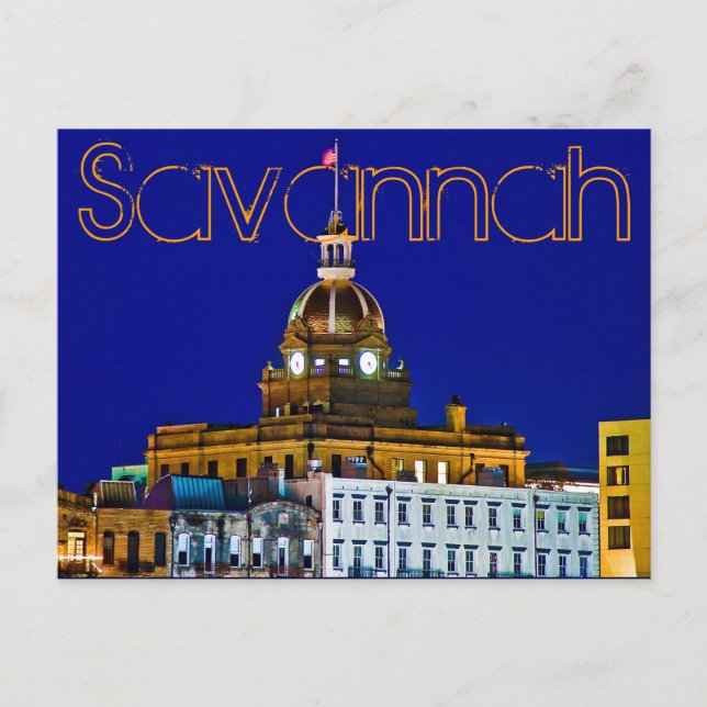 Carte Postale Savannah, Georiga, États-Unis (Devant)