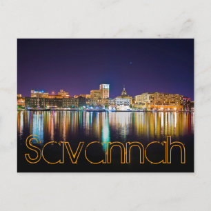 Carte Postale Savannah, Georiga, États-Unis