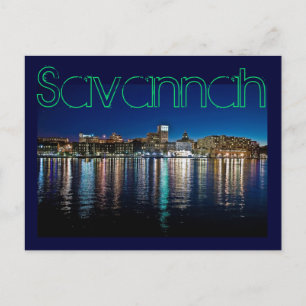 Carte Postale Savannah, Georiga, États-Unis