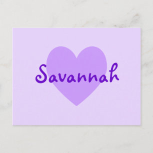 Carte Postale Savannah in Purple