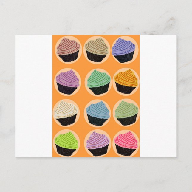 Carte Postale Saveurs de Cupcake (Devant)