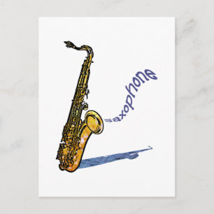 Carte Postale Saxophone