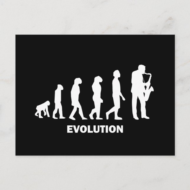 Carte Postale Saxophone (Devant)