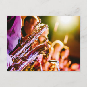 Carte Postale Saxophone