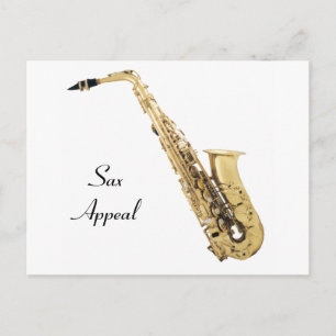 Carte postale saxophone
