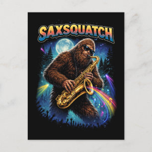 Carte Postale Saxsquatch