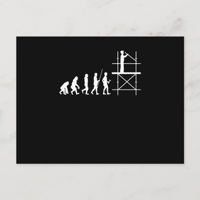 Carte Postale Scaffolage Évolution Artiste Scaffolateur (Devant)