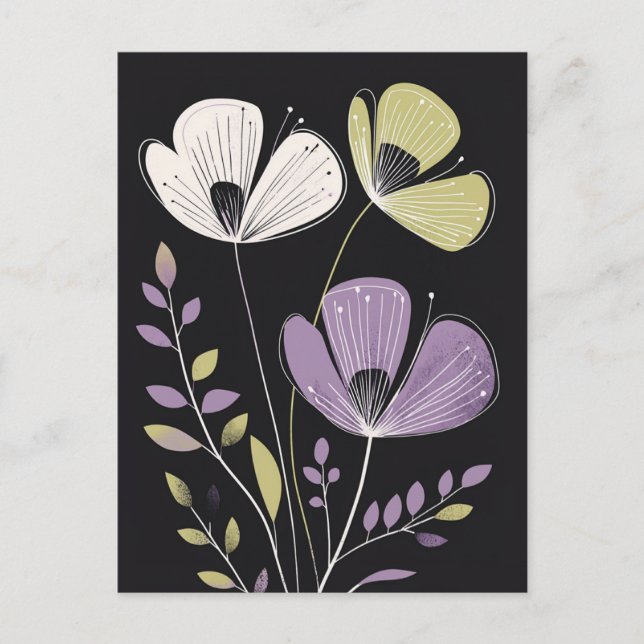 Carte Postale Scandi Bloom No.308 (Devant)