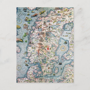 Carte Postale Scandinavie, détail de la Marina de Carta