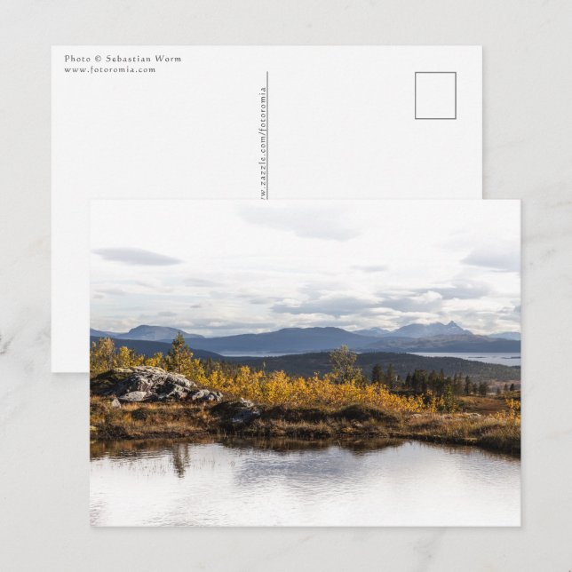 Carte Postale Scandinavie Paysage photo (Devant / Derrière)