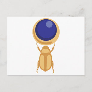Carte Postale Scarab beetle