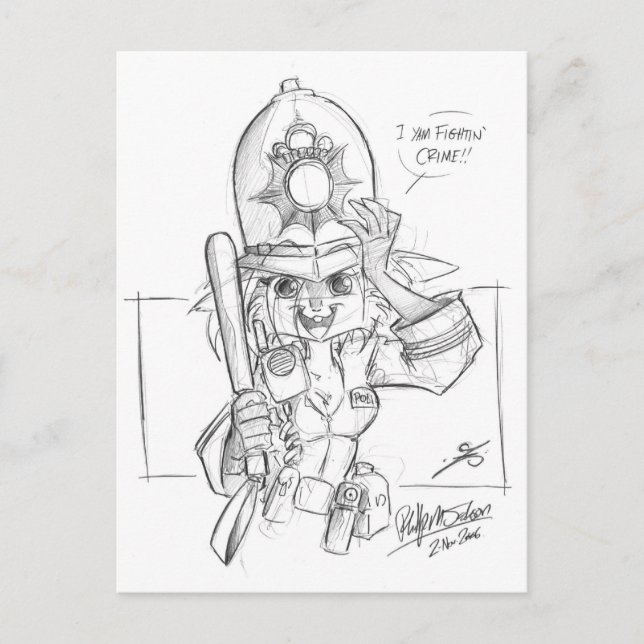 Carte Postale Scarlet_Police (Devant)