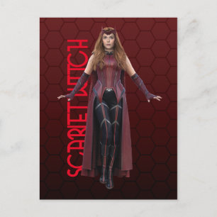Carte Postale Scarlet Witch Caractère Art
