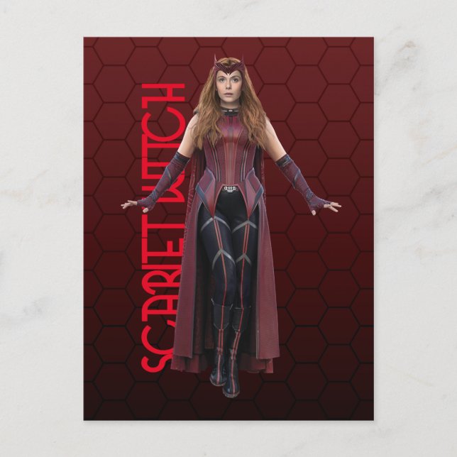Carte Postale Scarlet Witch Caractère Art (Devant)