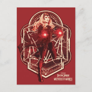 Carte Postale Scarlet Witch Mystic Art Nouveau Graphisme