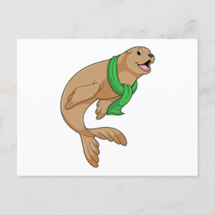 Carte Postale Sceau avec écaille