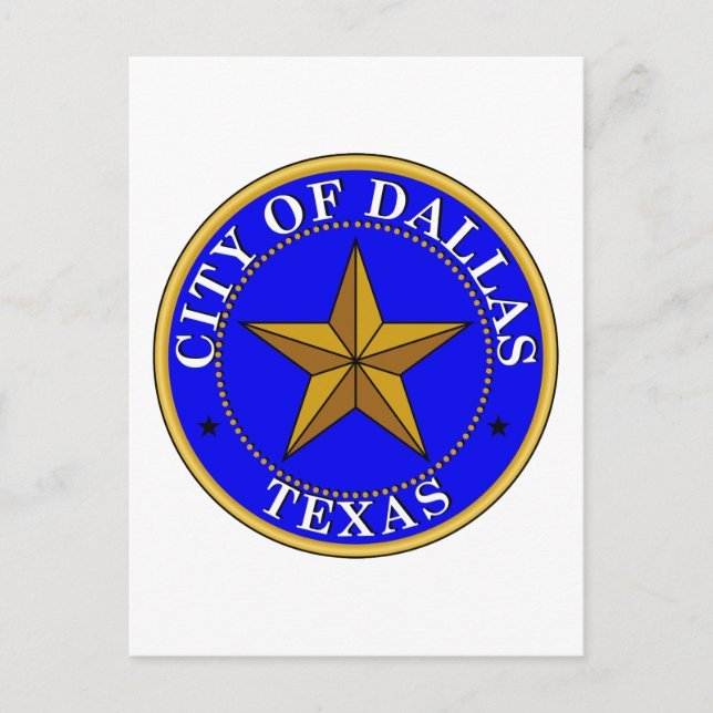 Carte Postale Sceau de Dallas (Devant)