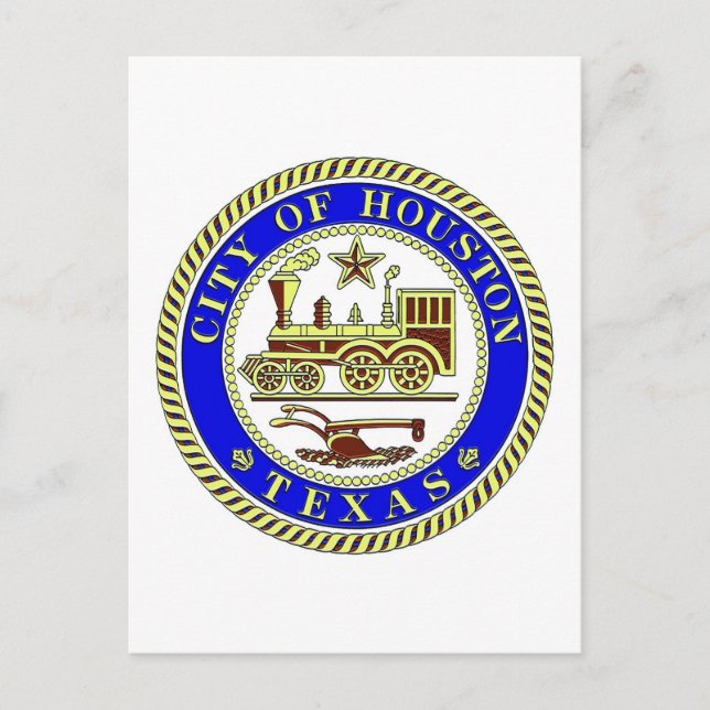 Carte Postale Sceau de Houston (Devant)