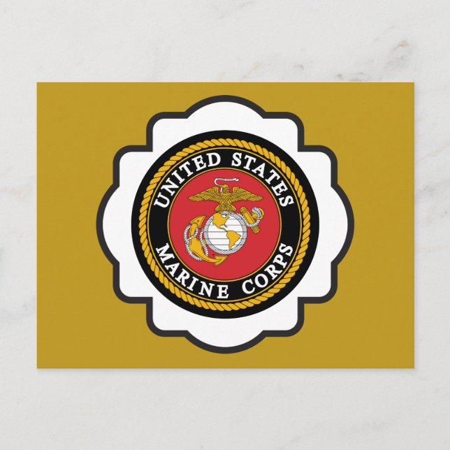 Carte Postale Sceau de l'Emblem USMC (Devant)