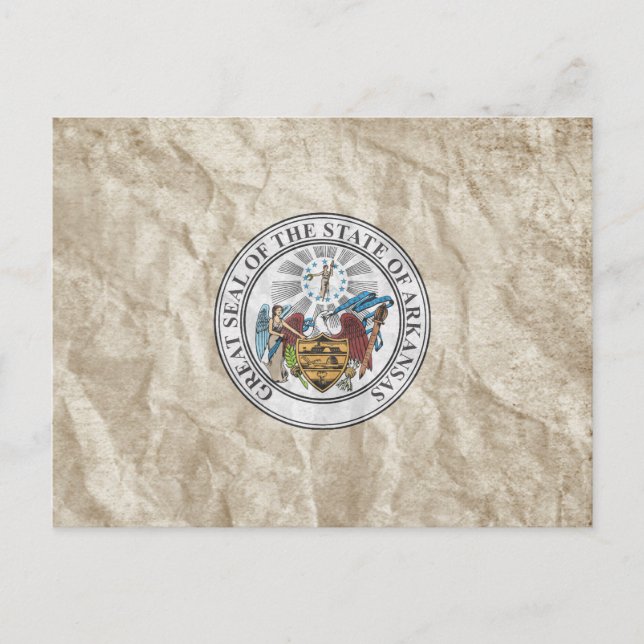 Carte Postale Sceau d'État de l'Arkansas (Devant)