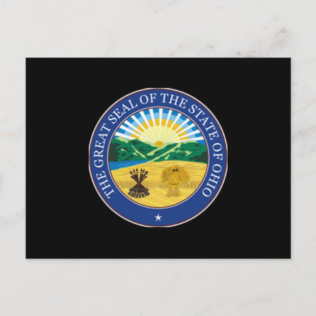 Carte Postale Sceau d'État de l'Ohio (Devant)
