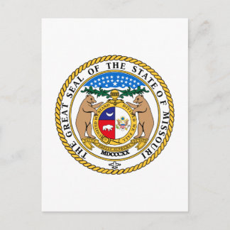 Carte Postale Sceau d'État du Missouri