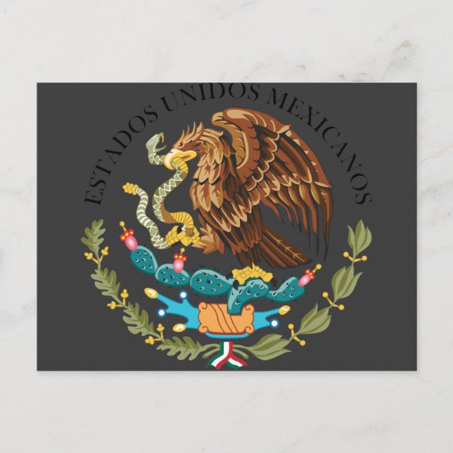 Carte Postale Sceller le Gouvernement Mexique, Mexique (Devant)