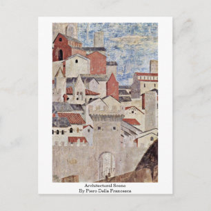 Carte Postale Scène Architecturale. Par Piero Della Francesca