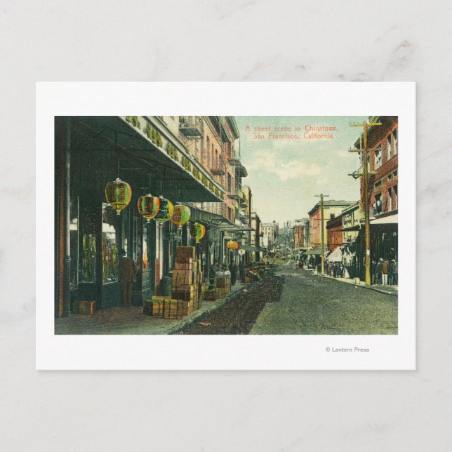 Carte Postale Scène Chinatown Street (Devant)