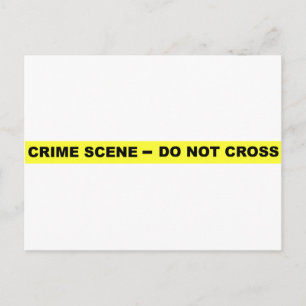 Carte Postale Scène criminelle - Ne pas traverser