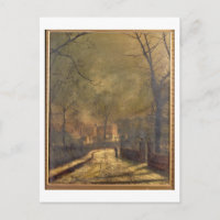 Scène d'automne, Leeds, 1874 (huile à bord)