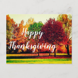Carte Postale Scène d'automne Thanksgiving