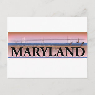 Carte Postale Scène de la baie de Chesapeake dans le Maryland