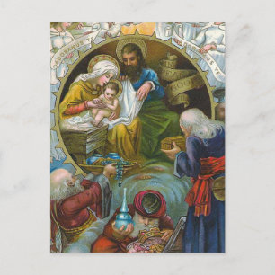 Carte Postale "Scène de la Nativité"