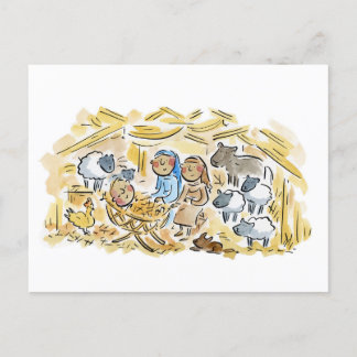 Carte Postale Scène de la Nativité