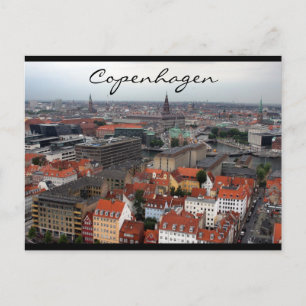Carte Postale scène de la ville de copenhague
