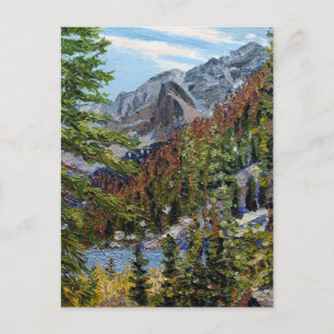 Carte Postale Scène de lac rustique des montagnes Rocheuses du C