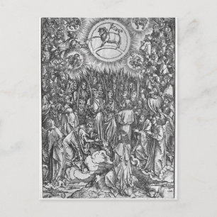 Carte Postale Scène de l'Apocalypse, Adoration de
