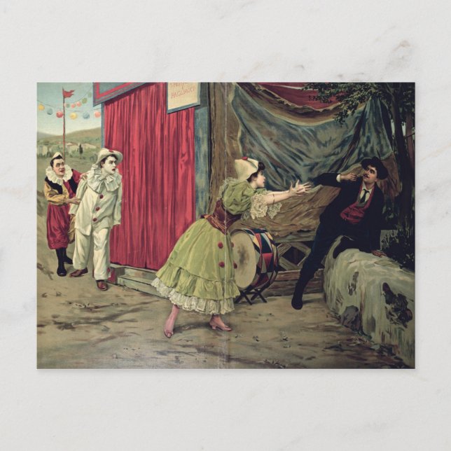 Carte Postale Scène de l'opéra 'Pagliacci' (Devant)