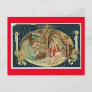 Carte Postale SCÈNE DE NATIVITÉ vintage